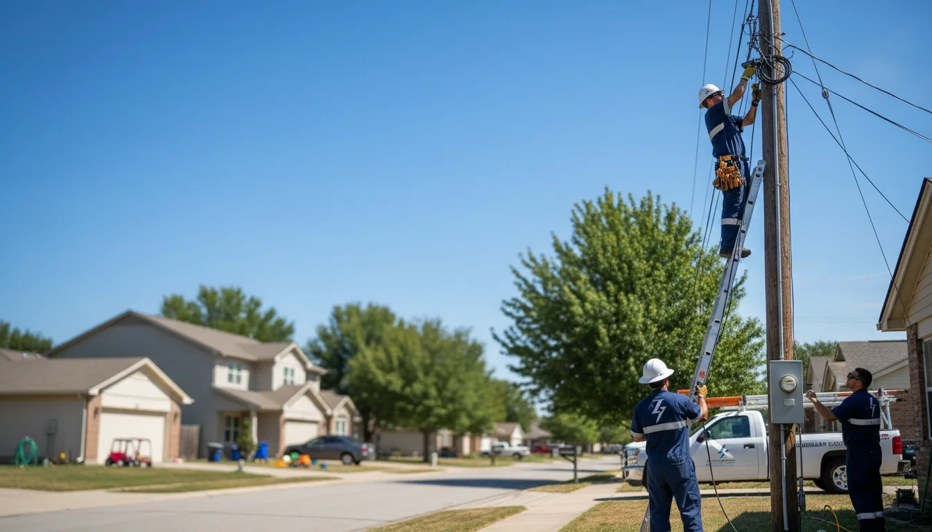 Residential electrician providing installation services in Corning, IA
